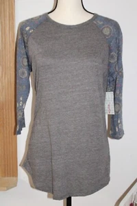 LuLaRoe Top Randy Tee-Shirt ~ Unisex ~ Strick ~ Raglan mittellange Ärmel ~ Gr. SM - Bild 1 von 2