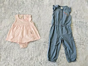 Girl Toddler Sz 18 Months Outfits 2 Piece Bundle Lot First Impressions & Carters - Picture 1 of 11