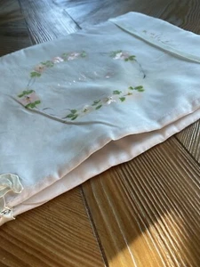 Vintage Frühes 20. Jahrhundert Malerei Motiv auf Seide Damen Nachtkleid Etui - Bild 1 von 5