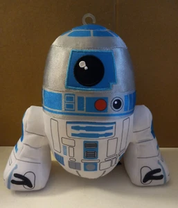 R2-D2 Plush 7.5” Star Wars Stuffed Droid Toy Disney Mattel Silver & Blue - Picture 1 of 5