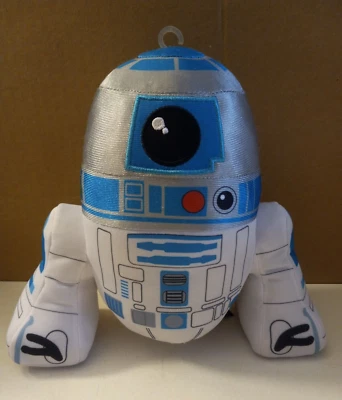 R2-D2 Plush 7.5” Star Wars Stuffed Droid Toy Disney Mattel Silver & Blue - Image 1 of 4