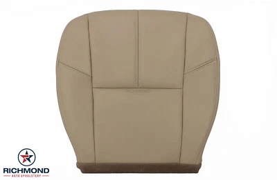 2007 2008 2009 年 2010 年 GMC Sierra 3500HD-驾驶员侧底皮革座椅套棕褐色 — 第 1/4 张图片