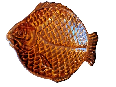 JABONERA CERÁMICA VINTAGE PLATO BARATIJA PESCADO MEDIADOS SIGLO MCM TIKI BAR Foto 1 de 4