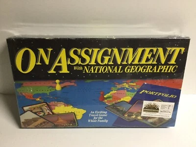 National Geographic GLOBAL PURSUIT Trivia Map 1990 Education Board Game Complete - Image 1 of 3