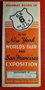 Highway Guide to NY World's Fair & San Francisco Exposition w988 - Picture 1 of 11