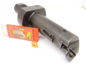 USED SANDVIK VDI60 REPLACEABLE HEAD BORING BAR WITH 3PCS. OF CARBIDE INSERTS - Picture 1 of 4