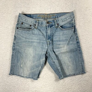 American Eagle Mens Slim Straight Distressed Jeans Shorts Denim Size 30 (W30.5) - Picture 1 of 8