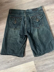 Vintage Walnut Creek Mens Denim Shorts Size 42 Baggy Hiphop Skater A4 - Picture 1 of 7
