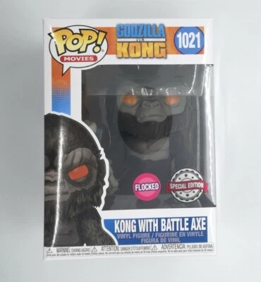 Kong Con Hacha de Batalla Funko 1021 "Flocked" Funko Películas Godzilla vs Kong  Foto 1 de 4