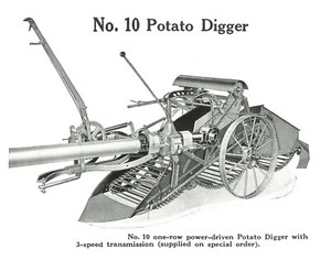 IH McCormick-Deering Farmall No. 10 10-30 Potato Diggers Owner's & Parts Manual - Picture 1 of 15