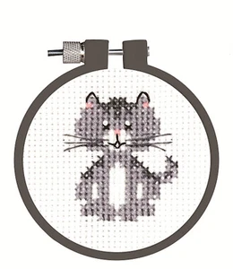 Kit de punto de cruz 'Kid Stitch' ~ Gato FÁCIL PARA NIÑOS Y PRINCIPIANTES #021-1949 - Imagen 1 de 3