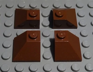Lego Stein schräg 2x2 positiv außenecke new Braun 4 Stück - Bild 1 von 1