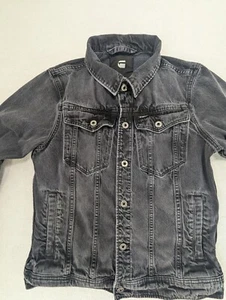 G Star Raw Black Denim M Worker Long Sleeve Button Medium Jacket - Picture 1 of 12