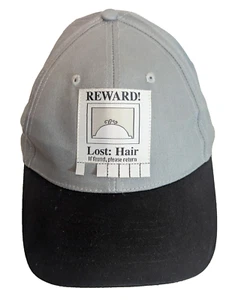 Reward Lost Hair If Found Please Return Baseball Hat Cap Yellow Hook & Loop VG+ - Picture 1 of 7