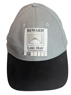Reward Lost Hair If Found Please Return Baseball Hat Cap Yellow Hook & Loop VG+ - Image 1 of 4