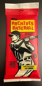 2024 TOPPS ARCHIVES BASEBALL Guaranteed Autograph Auto FAT HOT PACK Skenes? - Picture 1 of 2