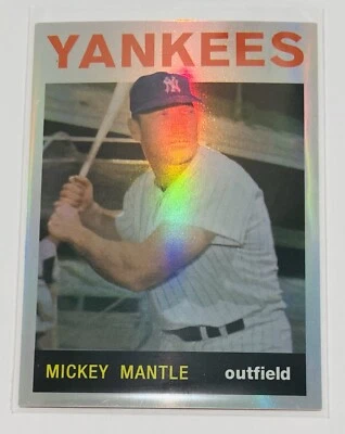 2007 eTopps Reprints Refractor /999 Mickey Mantle #13 MLB HOF New York Yankees - Image 1 of 3