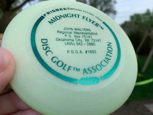 Vintage John Walters GLOW MINI Disc Golf Frisbee #370 (Free Innova Pin) Wham-O - Picture 1 of 11