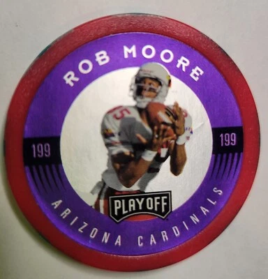 1997 Rob Moore Chip Shot Playoff NFL #199 Arizona Cardinals Football Vintage - Image 1 of 2