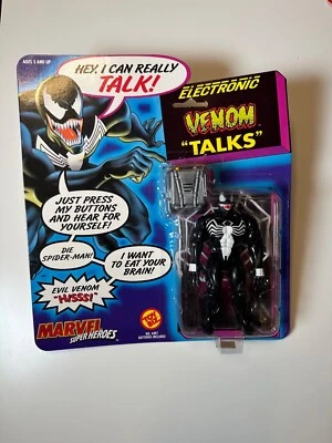Figura de acción electrónica vintage Venom Talks 1991 Toy Biz Foto 1 de 4