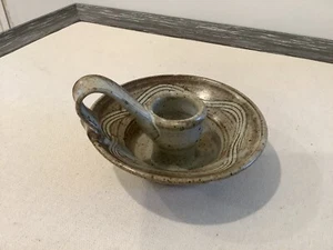 Studio Arte Ceramica Camera Bastone Portacandele Smaltato Sale Timbrato da Artista - Foto 1 di 11