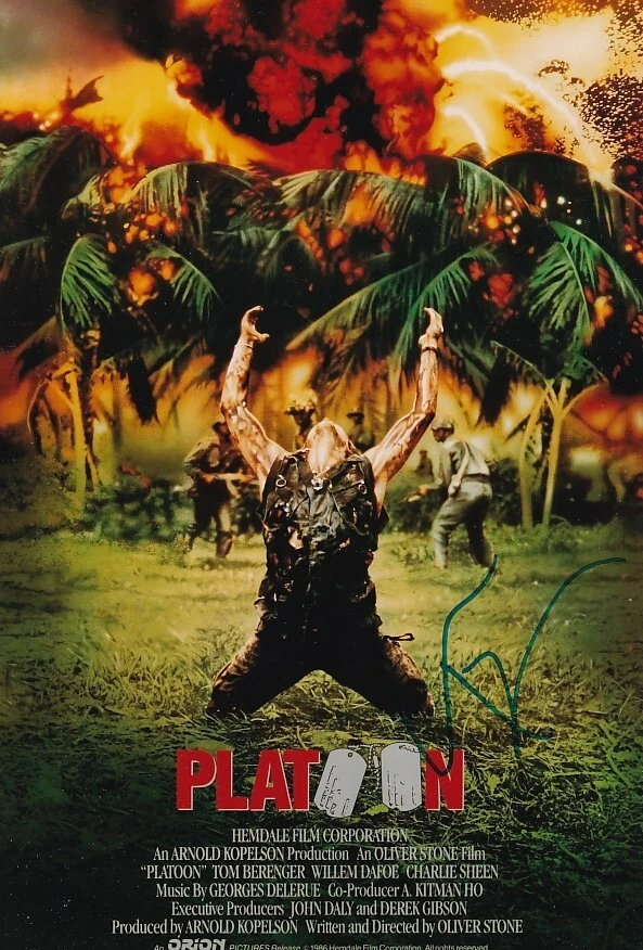 WILLEM DAFOE signed Autogramm 20x30cm PLATOON in Person autograph COA - Bild 1 von 1