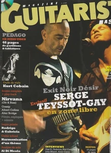 GUITARIST & BASS N°240 SERGE MEYSSOT-GAY / NOIR DESIR / KURT COBAIN / NIRVANA - Picture 1 of 2