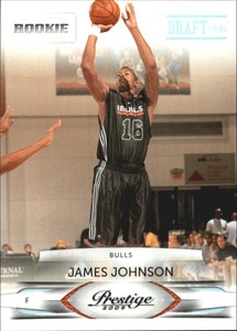 2009-10 Prestige Draft Picks Light Blue Basketball Card #166 James Johnson/999