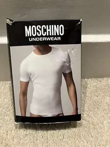 Moschino Men’s Stretch Cotton Grey T-shirt / Undershirt. Size XL - Picture 1 of 7