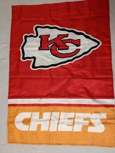 NFL Kansas City Chiefs 2 Sided House Flag/Banner. Free Shipping! - Picture 1 of 1