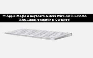 ⌨️ Apple Magic 2 Keyboard A1644 Wireless Bluetooth ENGLISCH Tastatur QWERTY - Bild 1 von 17