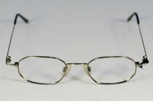 Fossil FRESNO Brush Silver Metal Eyeglass Frames Designer Style Rx Eyewear - Picture 1 of 3