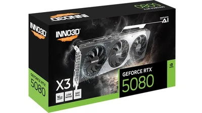 INNO3D GEFORCE RTX 5080 X3 NIGHT 16GB Graphics Card - Image 1 of 2