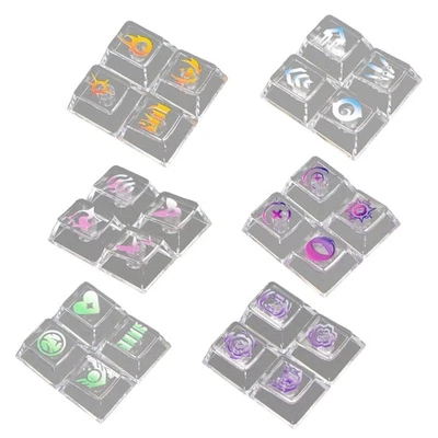 High Translucent Clear PC Keycaps Original Height For Mechanical Keyboards - Image 1 of 4