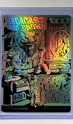 MTG Magic the Gathering LOTR Lord of the Rings Poster Foil Radagast the Brown - Image 1 of 2