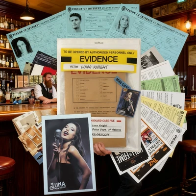 Murder Mystery Unsolved Case File: Luna Knight Case Family Party Christmas Games