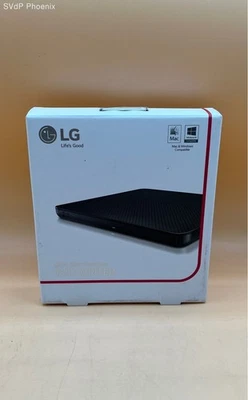 Grabadora de DVD portátil ultra delgada LG SP80NB60 compatible con Mac y Windows Foto 1 de 4