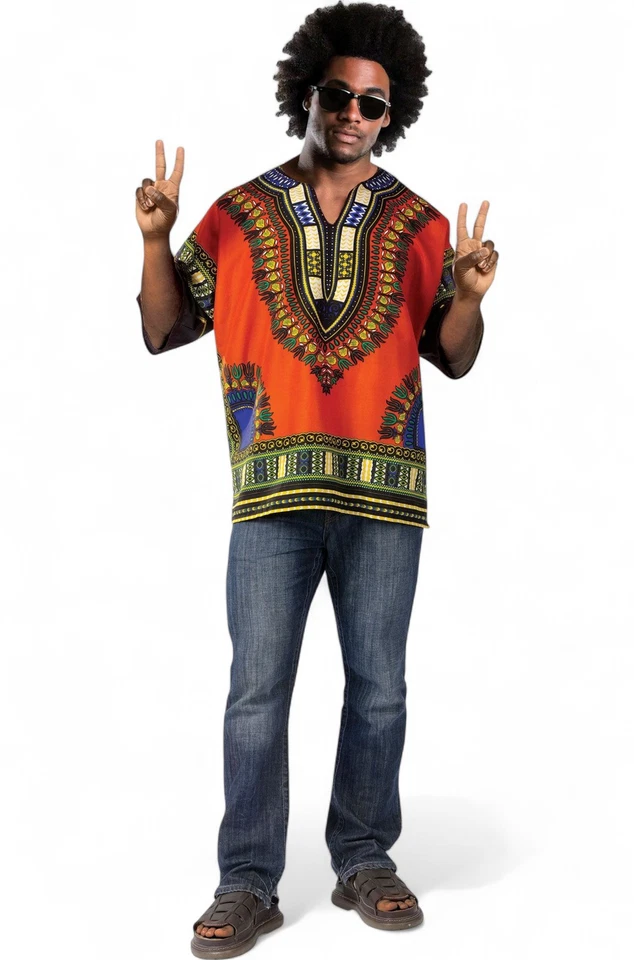 Dashiki Hippie Shirt Adult Costume - Image 1 of 1