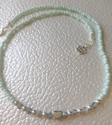 Collana di Perline e acciaio Con Cristalli Choker 💙 LuaCreazioni 💙 - Immagine 1 di 4