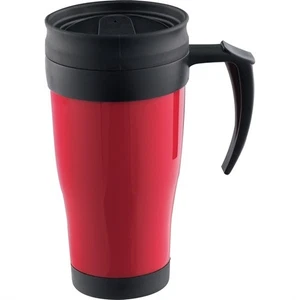 Rot Thermoskanne Reisebecher Tee Kaffee Thermo Trinkflasche Tasse Schiebedeckel 400 ml UK - Bild 1 von 13