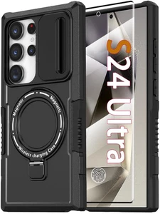 Soporte de anillo magnético para funda Samsung Galaxy S24 Ultra, [con MagSafe] [Vidrio... - Imagen 1 de 8