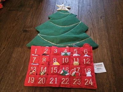 Vermont Christmas Nativity Scene Advent Calendar Pockets 20 Pieces 4 Missing  - Image 1 of 4