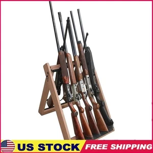 Portable Folding 10 Gun Storage Rack Handcrafted Weather Proof Gun Rack - Bild 1 von 8