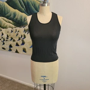 REI Co-op Black Silk Camisole Size Small Base Layer Gorpcore Hiking Camping - Picture 1 of 8