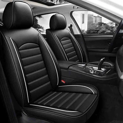 For Toyota Car Seat Covers 5 Seats Full Set Cloth Front Rear Protectors Mat Foto 1 de 4