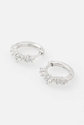 Orecchini donna Guess argento 925 cerchi con zirconi bianchi JSBE04468JW - Immagine 1 di 3