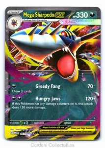 Mega Sharpedo EX 061/094 - Phantasmale Flammen - Pokemon Karte - Near Mint - Bild 1 von 2