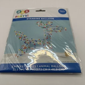 New 22 Inch Foil Ballon Dog Animal Children’s Party Balloon Air Birthday Dot 2 - Picture 1 of 6