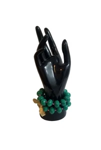 J Crew Beaded Stretch Bracelet in Green & Pink Chunky Colorful Fun - Picture 1 of 9