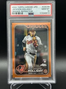 Jackson Holliday 2024 Topps Chrome Update Orange Refractor #USC89 RC 08/25 - Bild 1 von 4